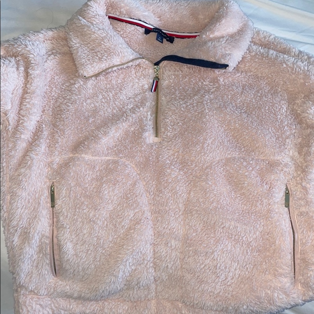 Fuzzy half zip pullover - Picture 2 of 2